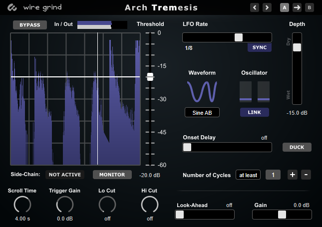 Arch Tremesis's user interface